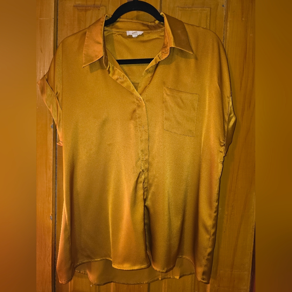 Hem & Thread Shimmering Gold Top